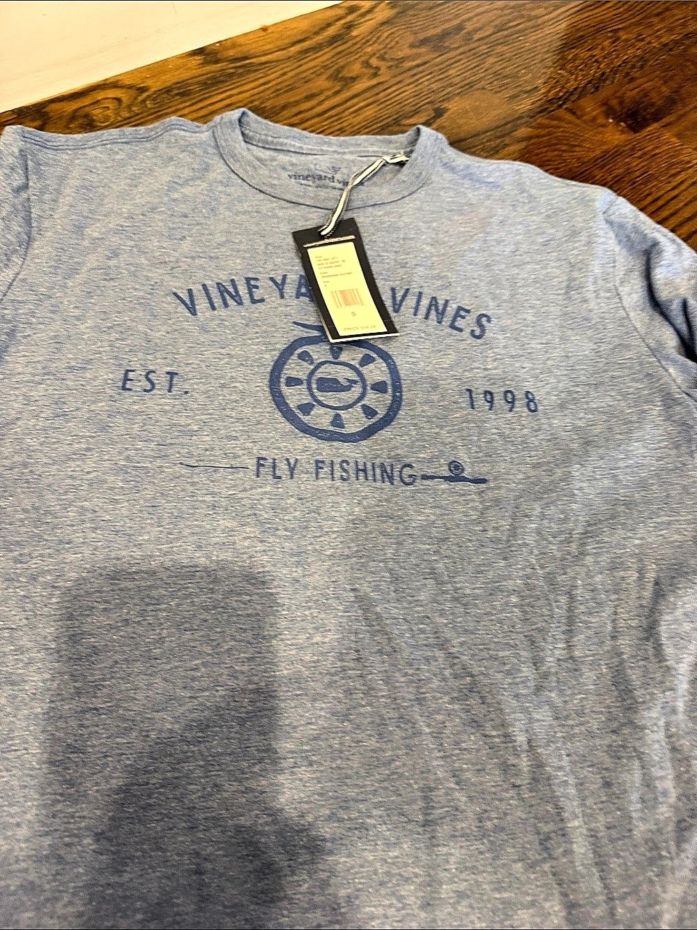 Vineyard Vines Fly Fishing Dunes Short-Sleeve Tee Blue Small